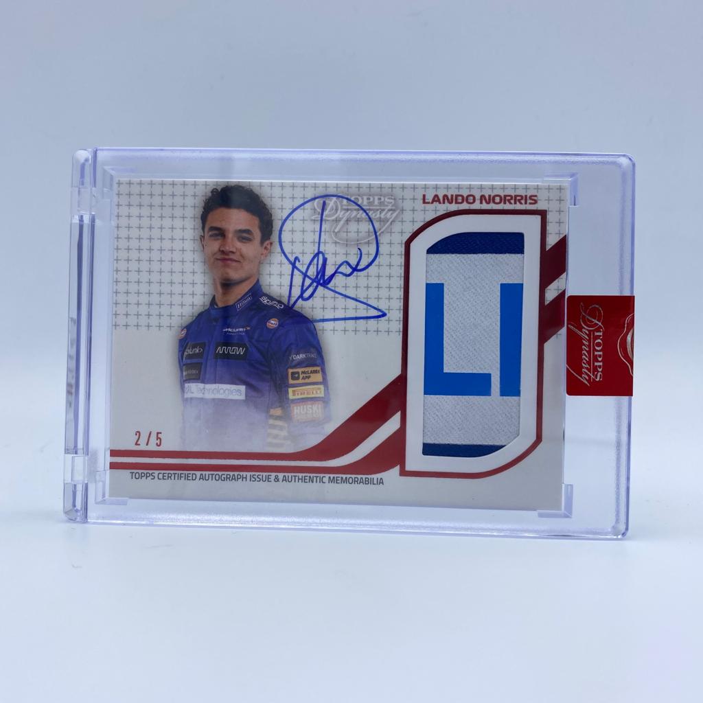 2/5 - Lando Norris #DAP-LNIII - McLaren - Dynasty Autograph Patch