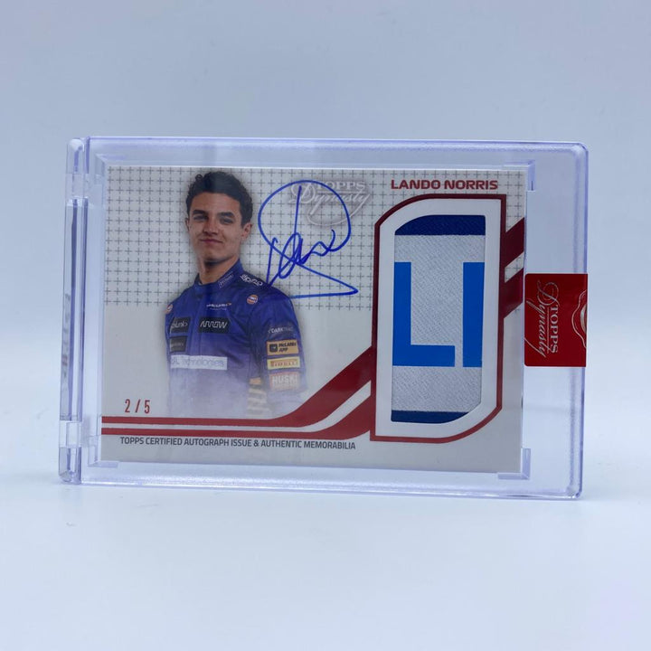 2/5 - Lando Norris #DAP-LNIII - McLaren - Dynasty Autograph Patch
