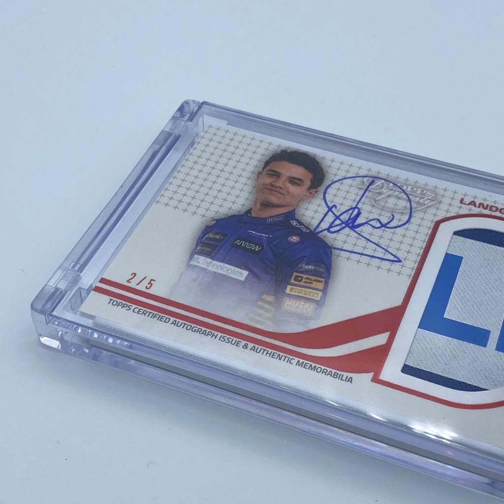 2/5 - Lando Norris #DAP-LNIII - McLaren - Dynasty Autograph Patch