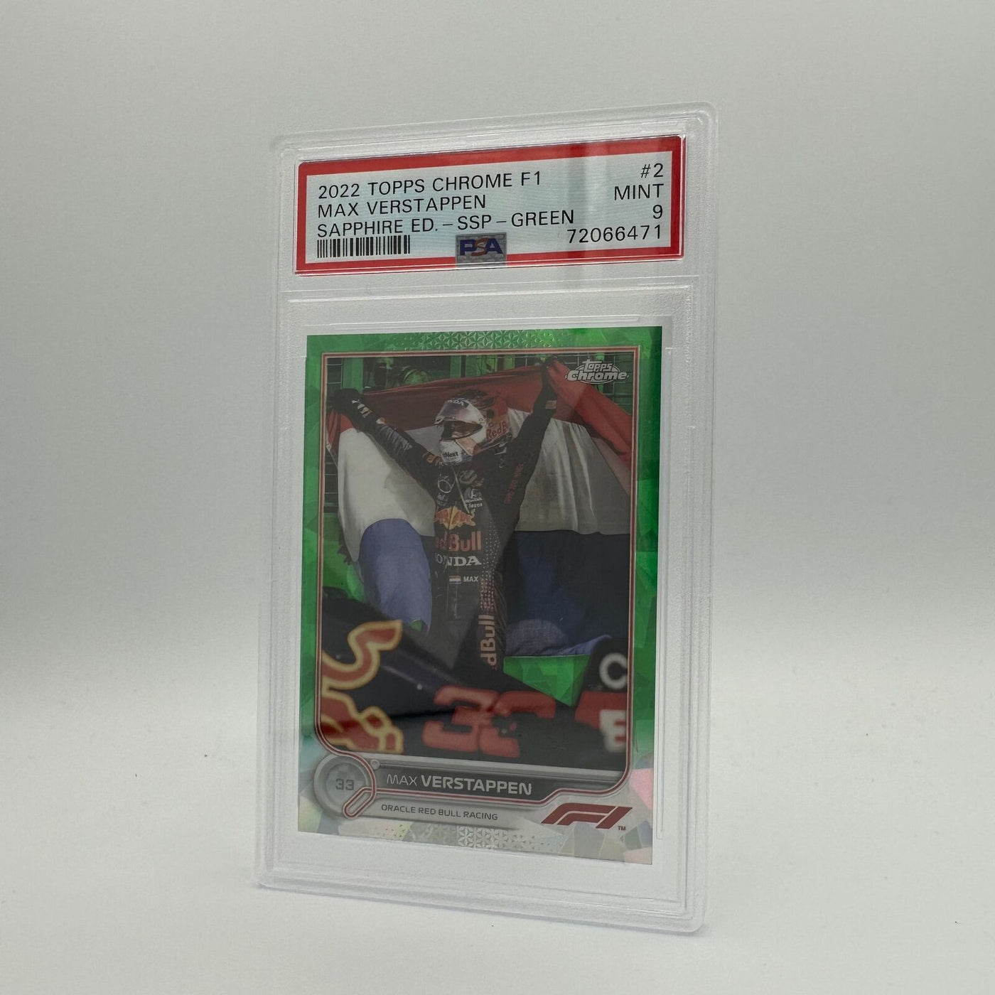 PSA 9 - 57/75 - MAX VERSTAPPEN #2 - SAPPHIRE EDITION - SSP - GREEN