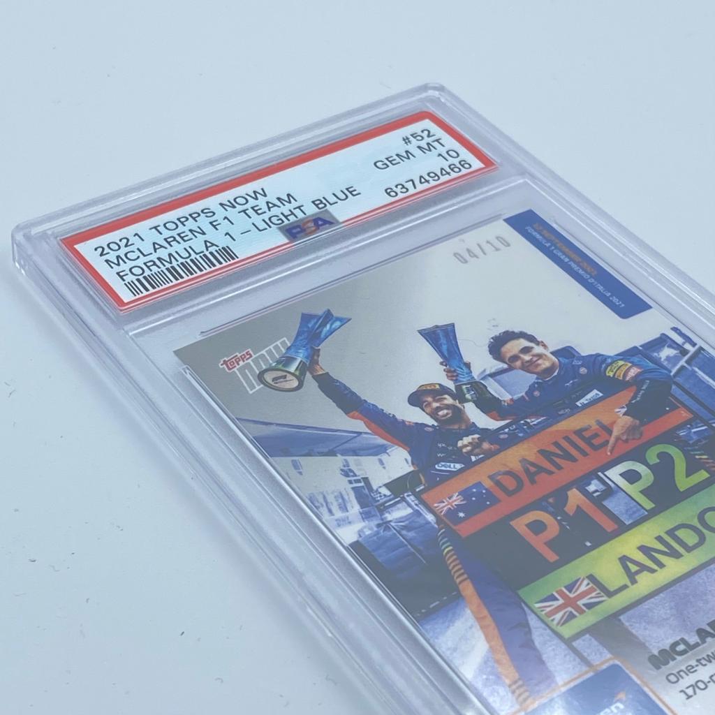 PSA 10 - 4/10  Ricciardo Norris One-two finish #52 - 2021 Topps Now