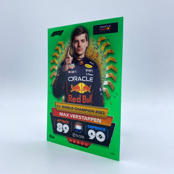 474/500 Max Verstappen #296 - F1 World Champion 2021  - Turbo Attax 2022