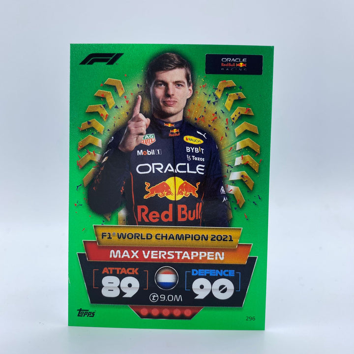 474/500 Max Verstappen #296 - F1 World Champion 2021  - Turbo Attax 2022