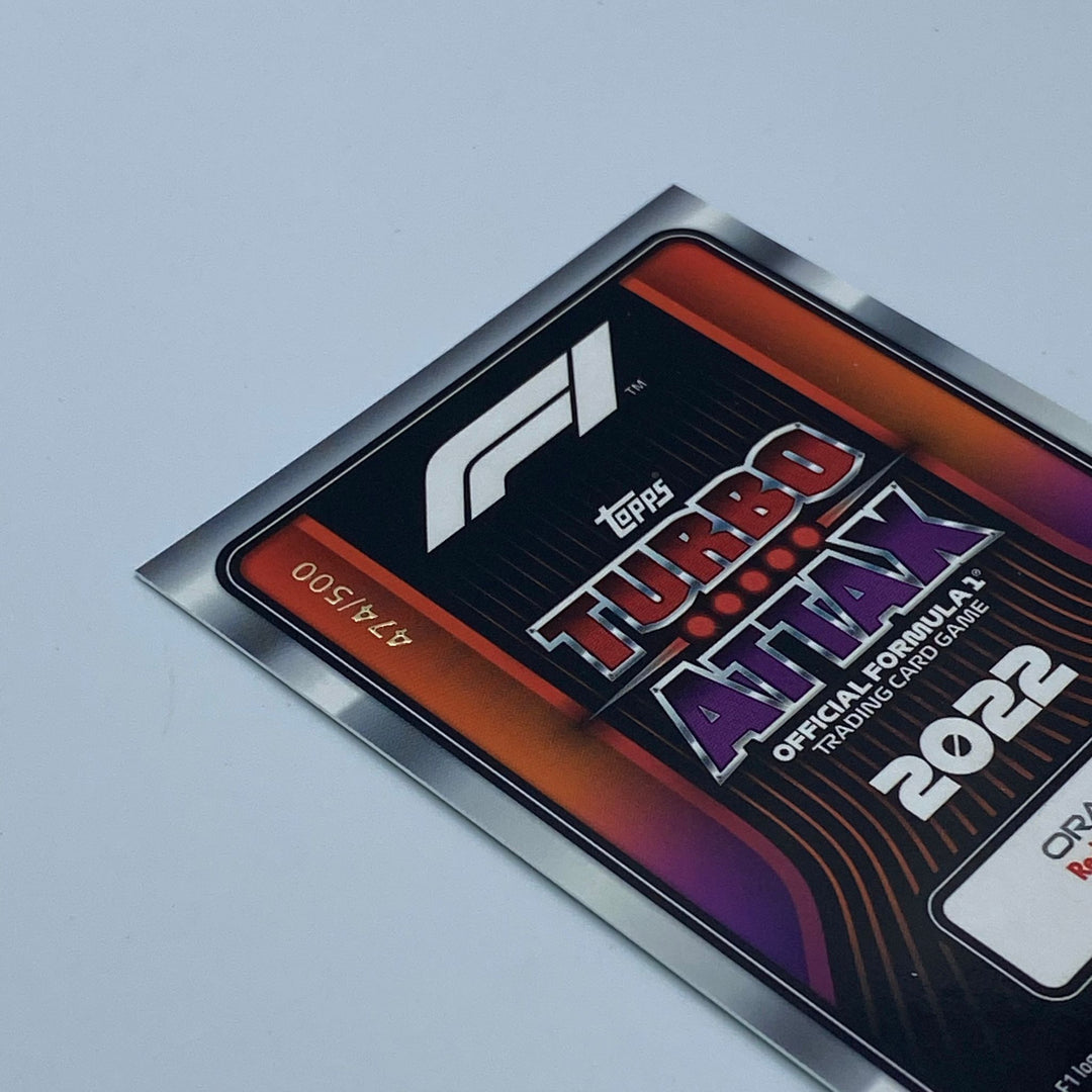 474/500 Max Verstappen #296 - F1 World Champion 2021  - Turbo Attax 2022