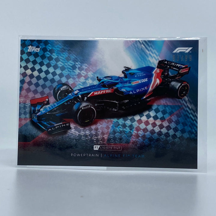/99 Alpine F1 Team - Powertrain -  Blue Parallel