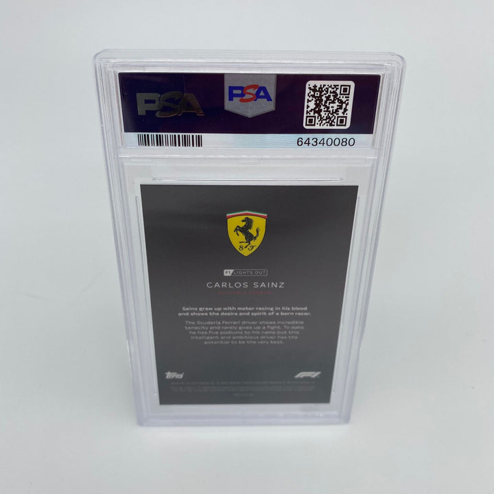 PSA 9 - 1/5 Carlos Sainz - Drivers - Rainbow Foil