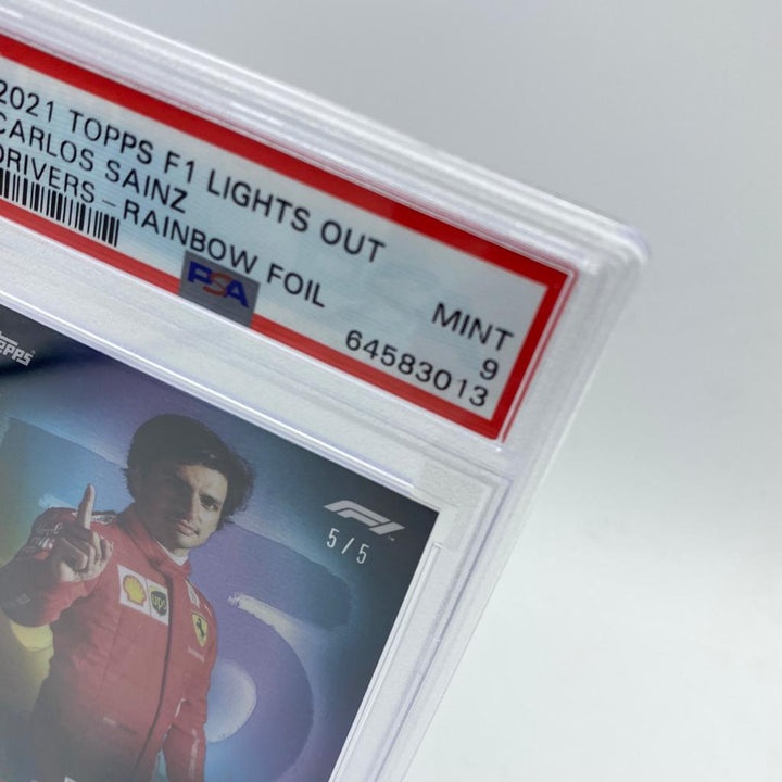 PSA 9 - 5/5 Carlos Sainz - Drivers - Rainbow Foil