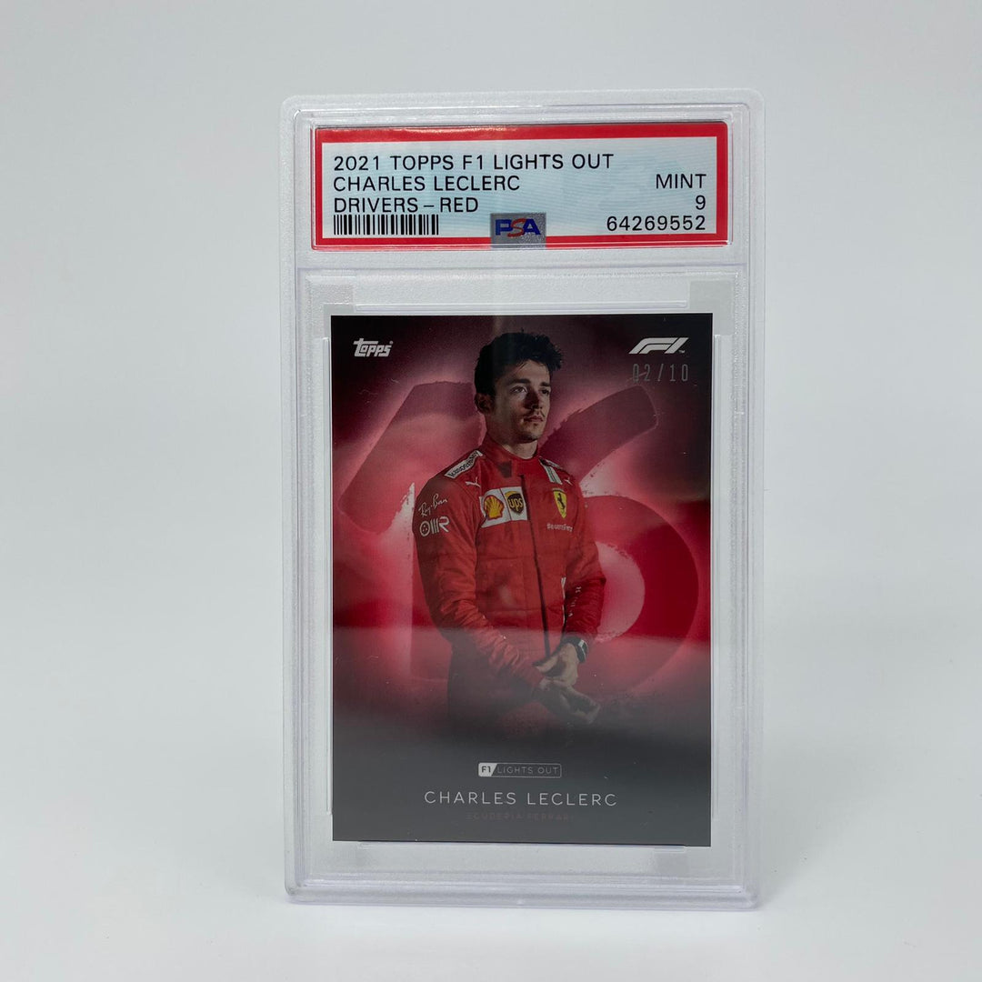 PSA 9 - 02/10 Charles Leclerc - Drivers - Red Parallel