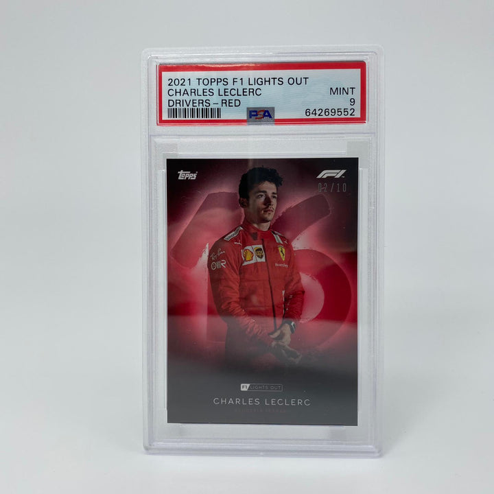 PSA 9 - 02/10 Charles Leclerc - Drivers - Red Parallel