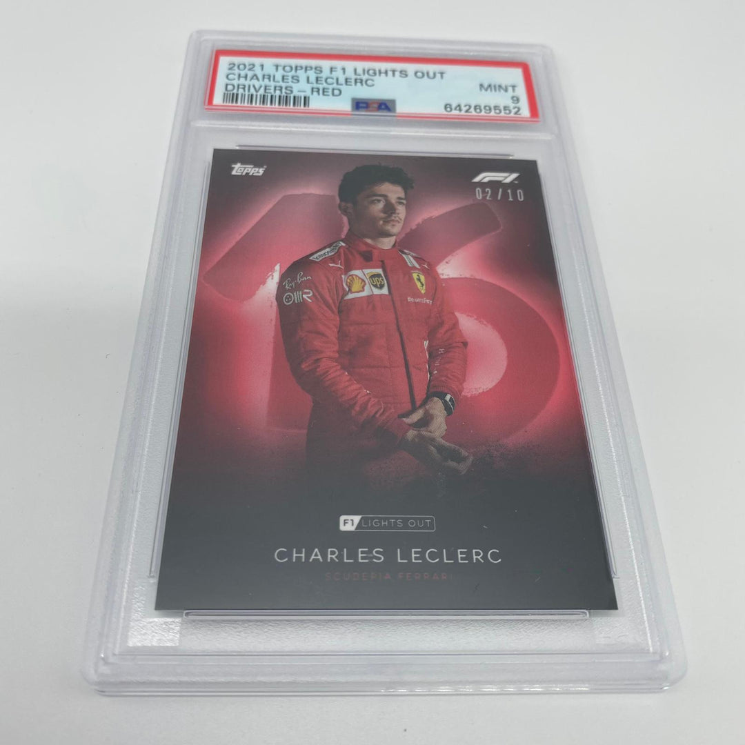 PSA 9 - 02/10 Charles Leclerc - Drivers - Red Parallel