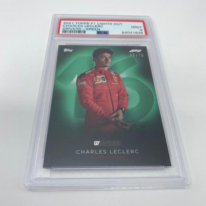 PSA 9 - 02/75 Charles Leclerc - Drivers - Green Parallel