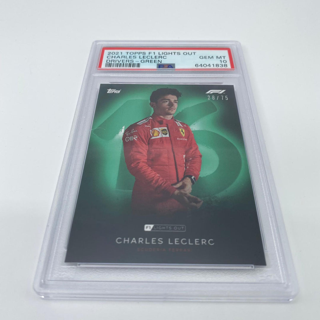 PSA 10 - 28/75 Charles Leclerc - Drivers - Green Parallel