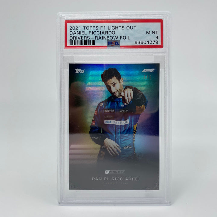 PSA 9 - 5/5 Daniel Ricciardo - Drivers - Rainbow Foil
