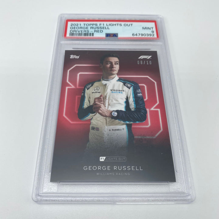 PSA 9 - 08/10 George Russell - Drivers - Red Parallel