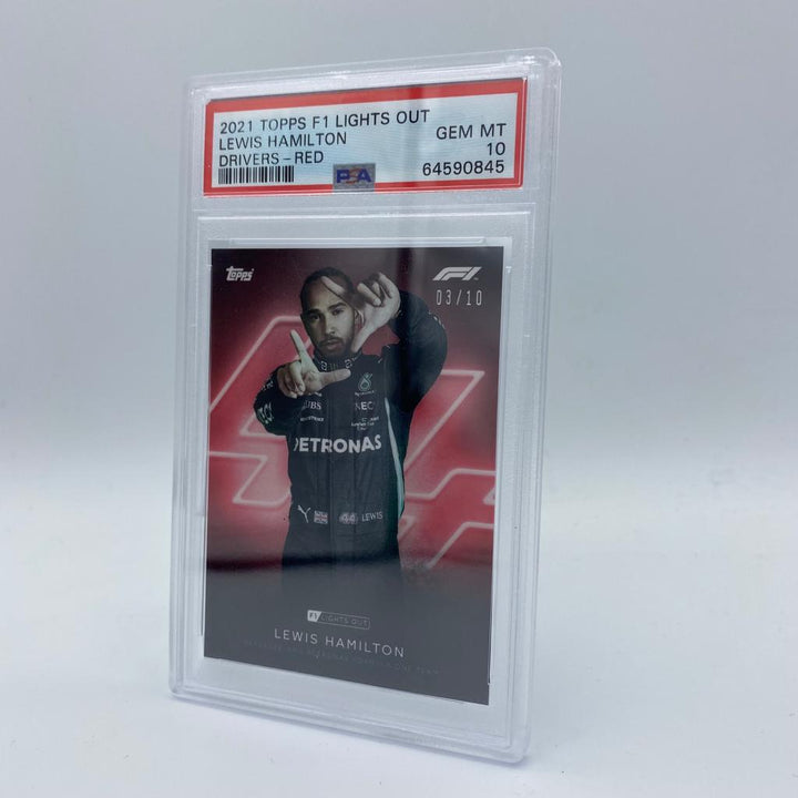 PSA 10 - 03/10 Lewis Hamilton - Drivers - Red Parallel