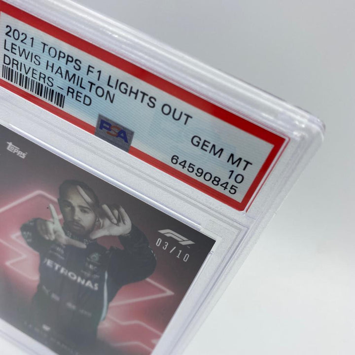 PSA 10 - 03/10 Lewis Hamilton - Drivers - Red Parallel