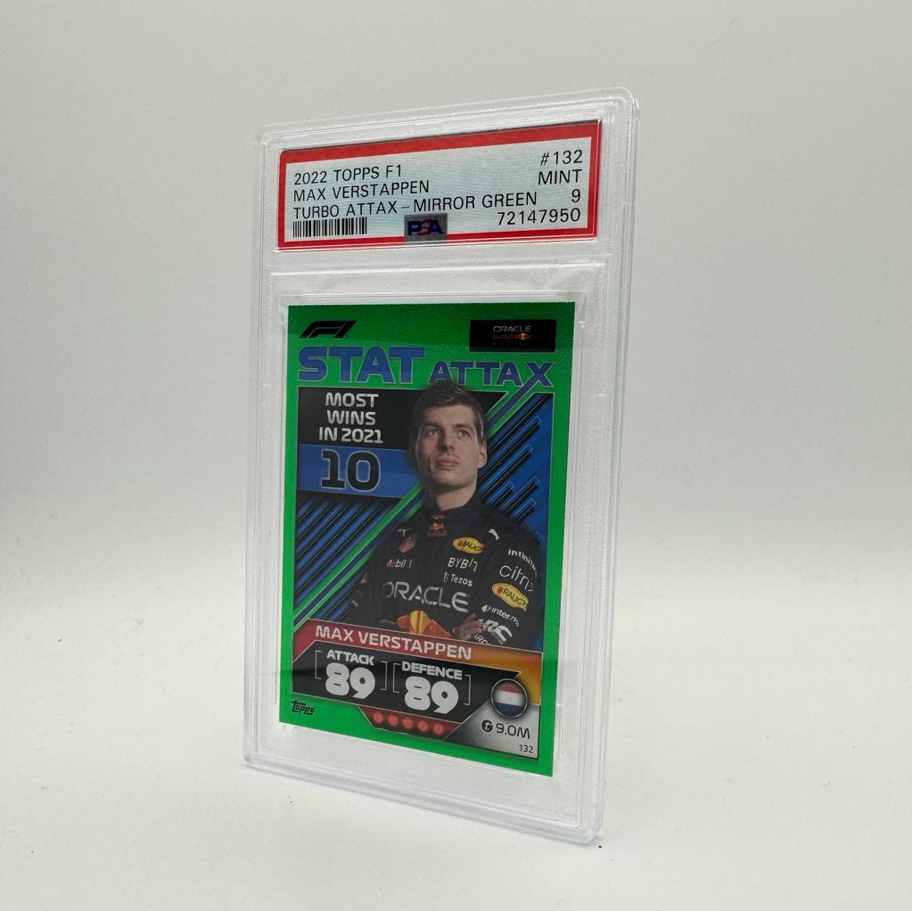 PSA 9 - /500 set of 5 - Max Verstappen - Turbo Attax 2022