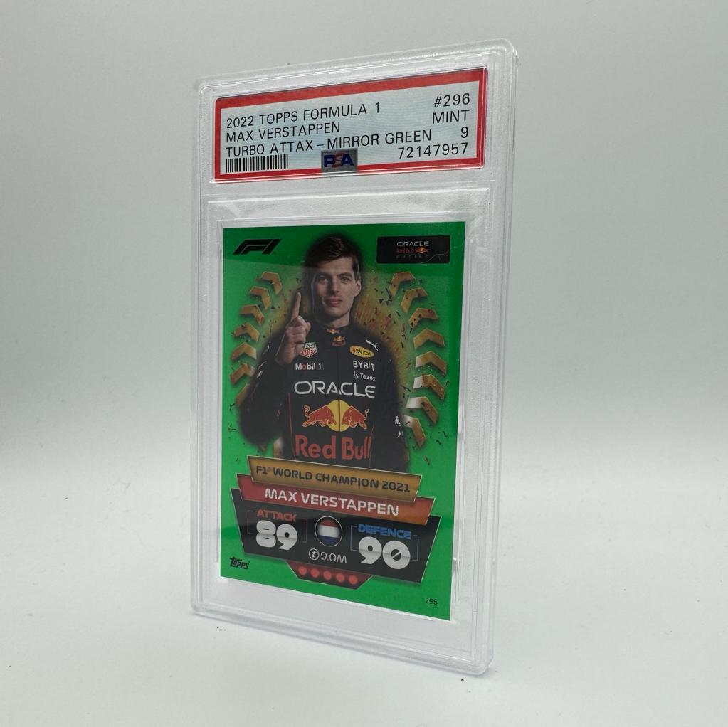 PSA 9 - /500 set of 5 - Max Verstappen - Turbo Attax 2022