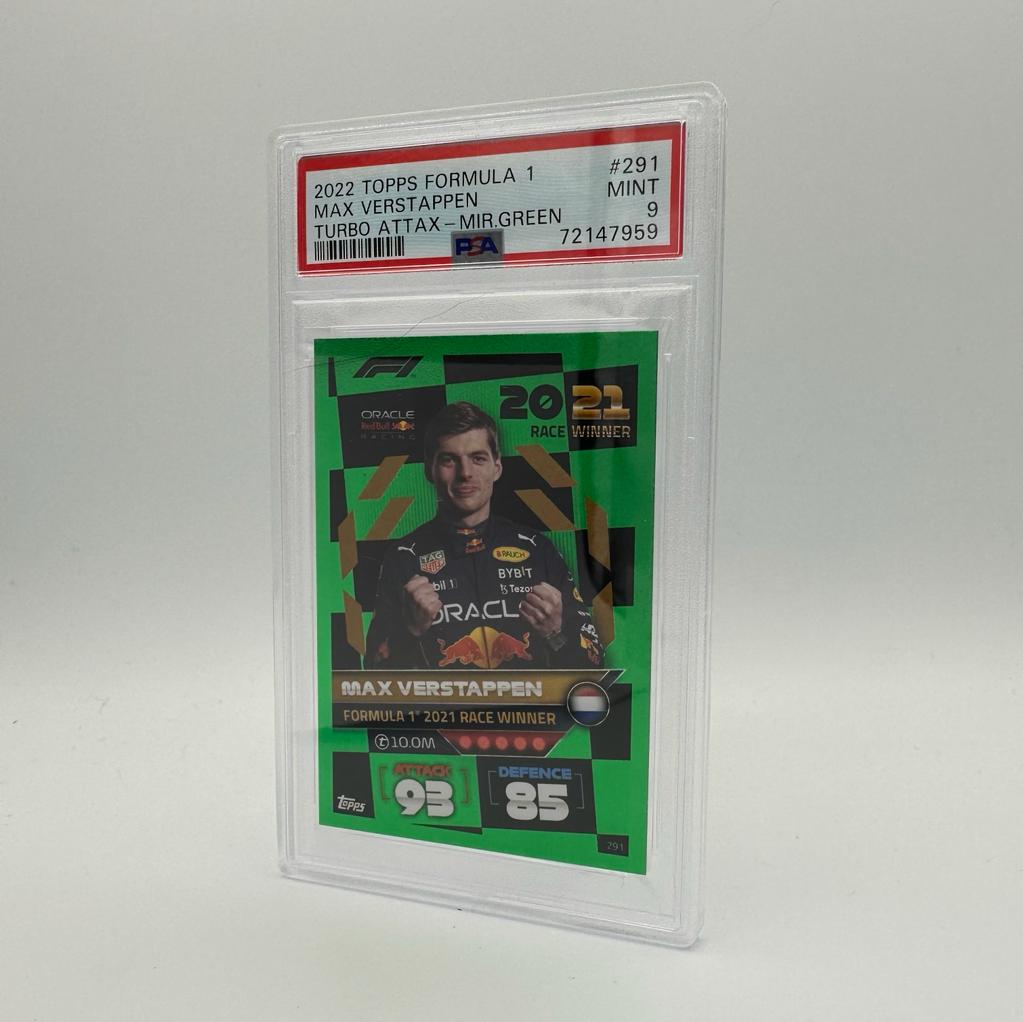 PSA 9 - /500 set of 5 - Max Verstappen - Turbo Attax 2022