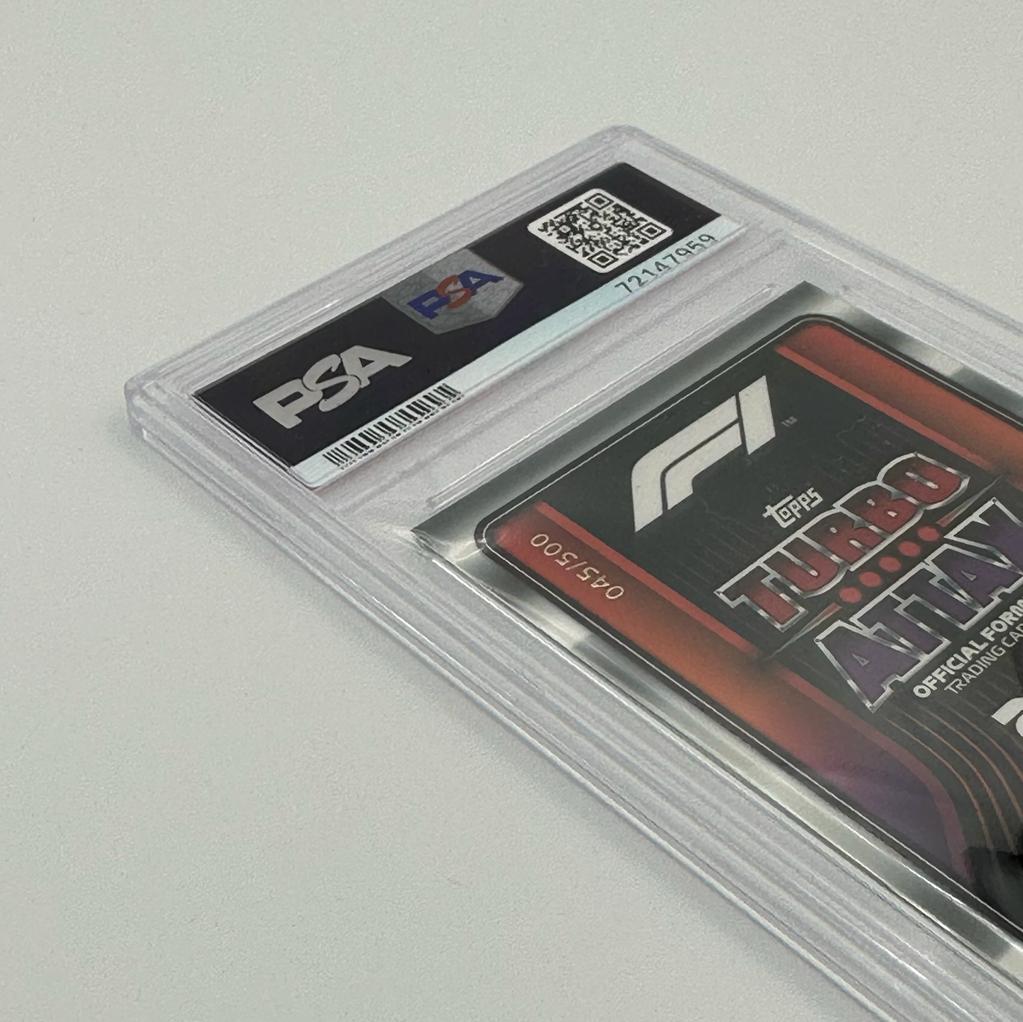 PSA 9 - /500 set of 5 - Max Verstappen - Turbo Attax 2022
