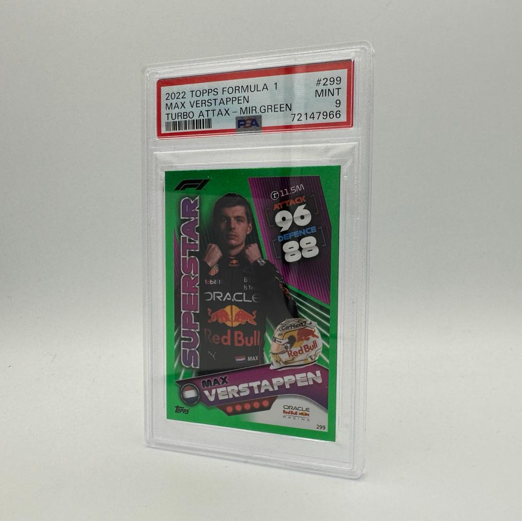 PSA 9 - /500 set of 5 - Max Verstappen - Turbo Attax 2022