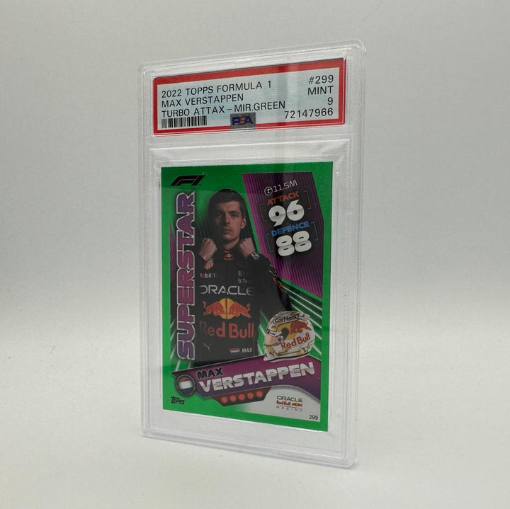 PSA 9 - /500 set of 5 - Max Verstappen - Turbo Attax 2022