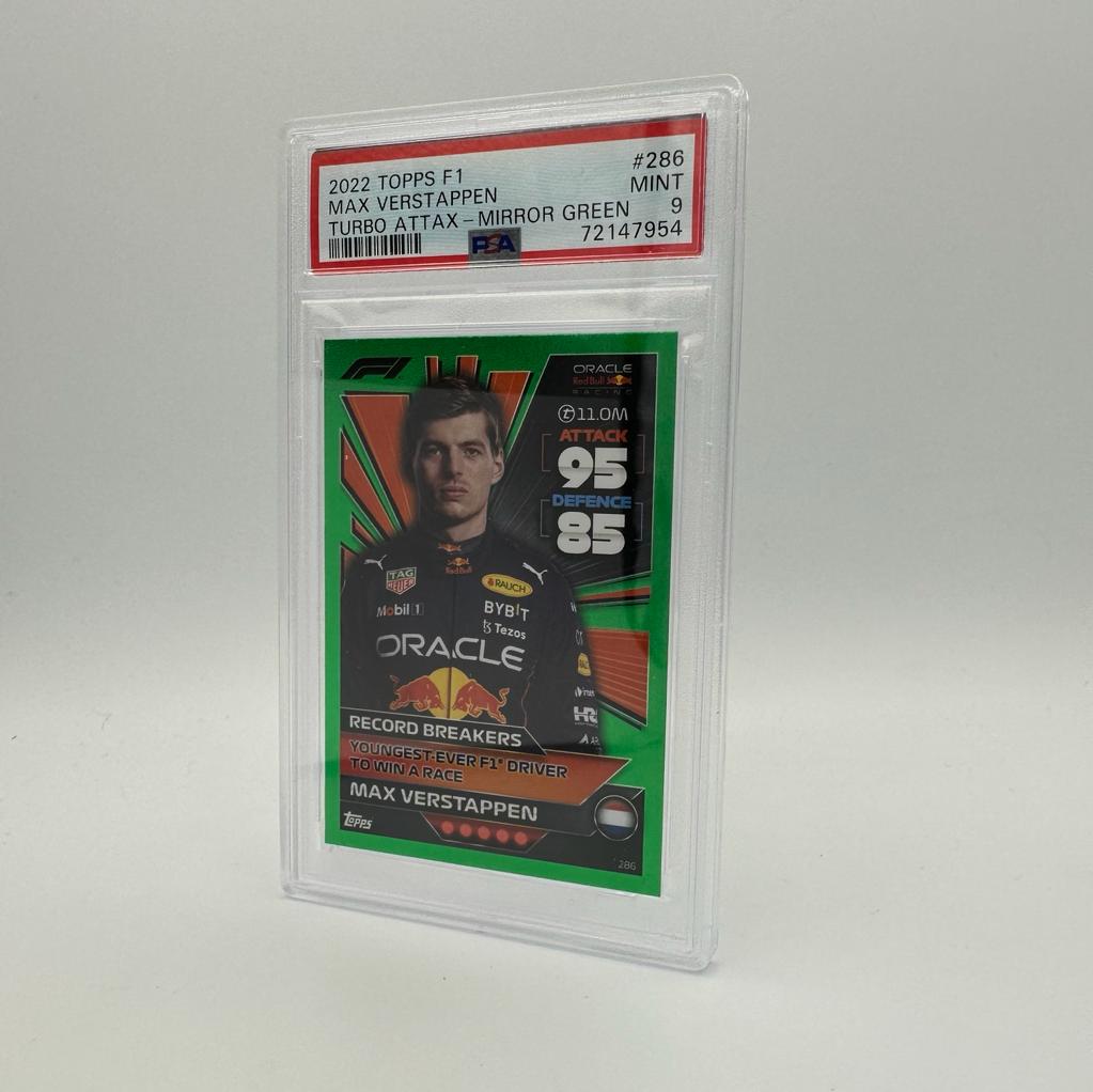 PSA 9 - /500 set of 5 - Max Verstappen - Turbo Attax 2022