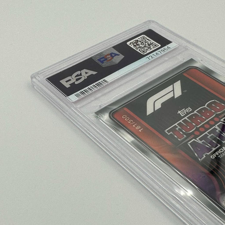 PSA 9 - /500 set of 5 - Max Verstappen - Turbo Attax 2022