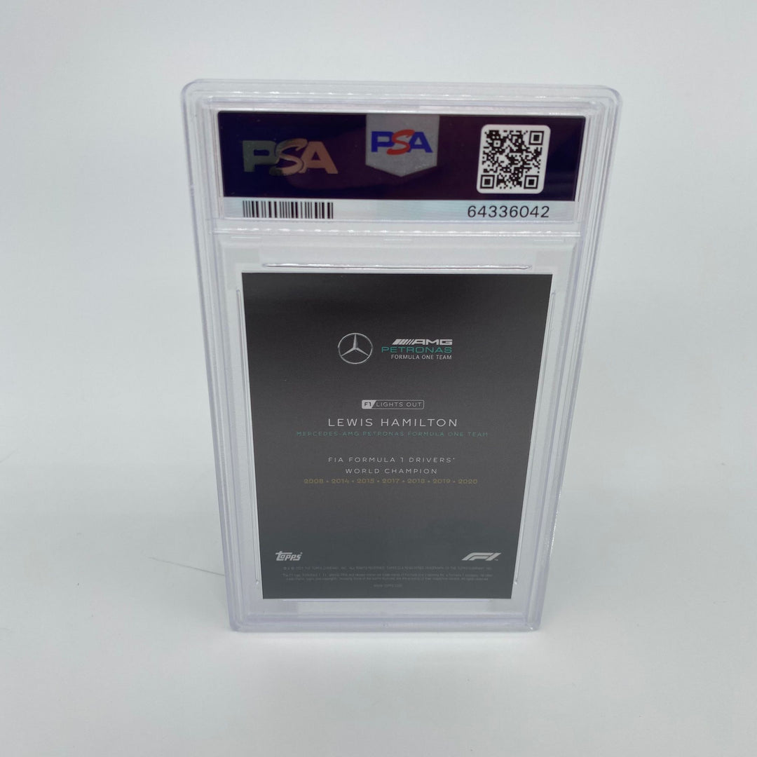 PSA 9 - 04/10 Lewis Hamilton - Drivers World Champion - Red