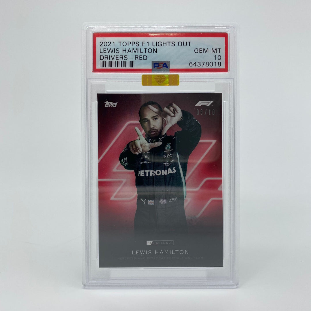 PSA 10 - 08/10 Lewis Hamilton - Drivers - Red Parallel