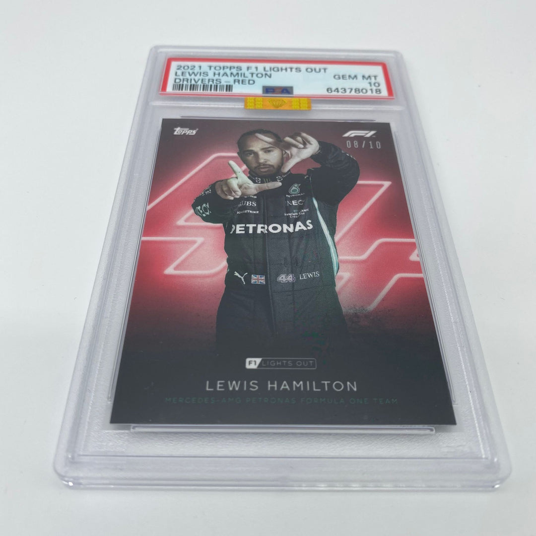PSA 10 - 08/10 Lewis Hamilton - Drivers - Red Parallel