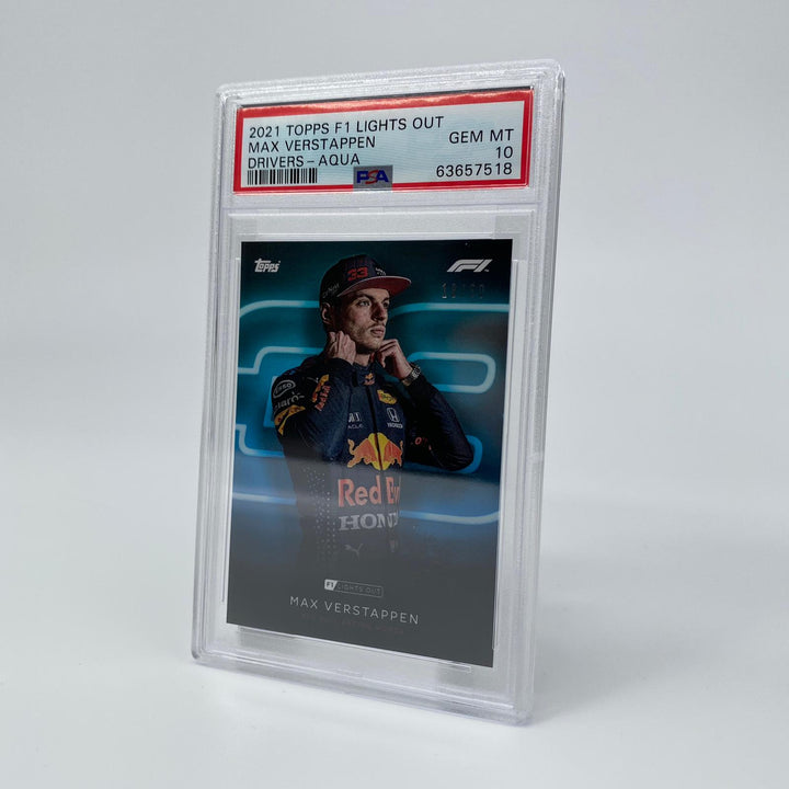 PSA 10 - 18/50 Max Verstappen - Drivers - Aqua Parallel