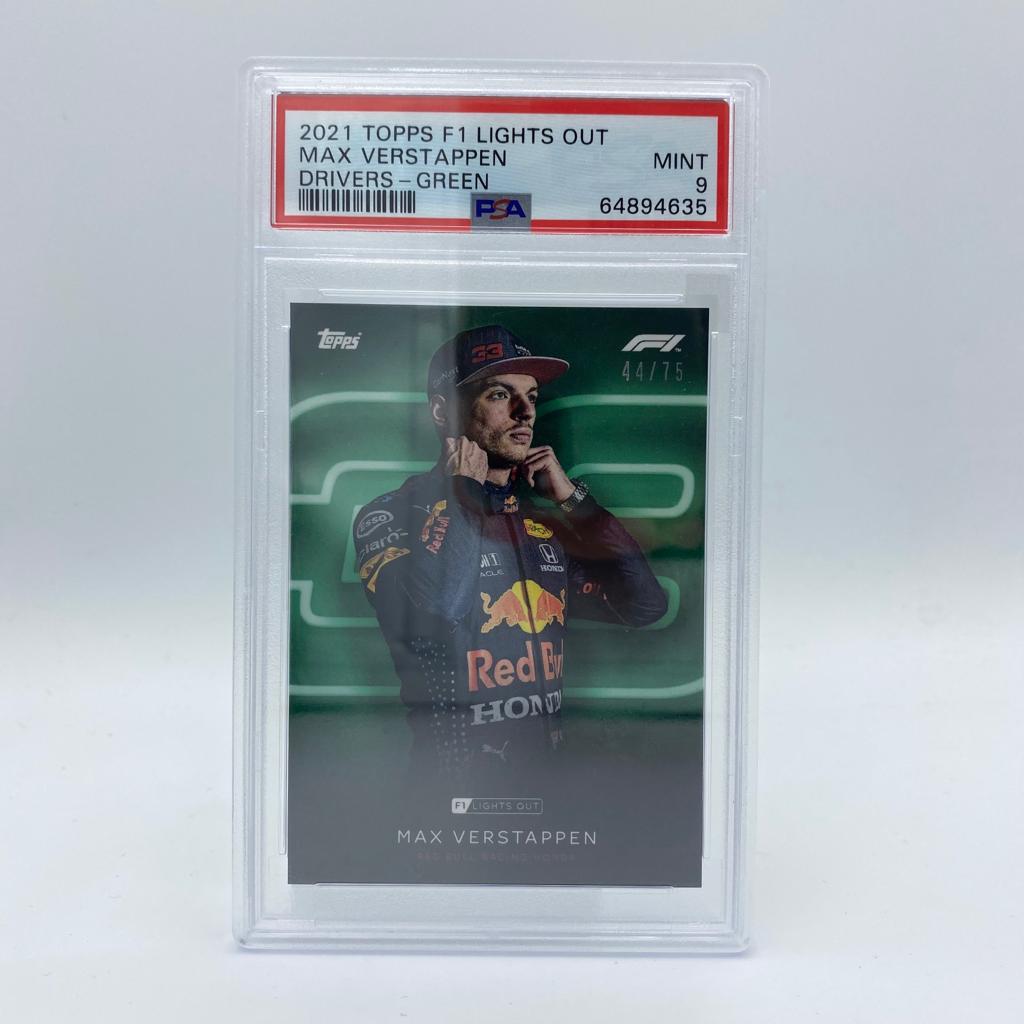 PSA 9 - 44/75 Max Verstappen - Drivers -  Green Parallel