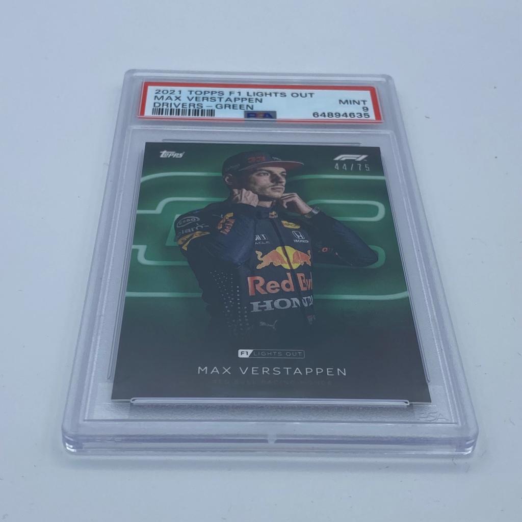 PSA 9 - 44/75 Max Verstappen - Drivers -  Green Parallel