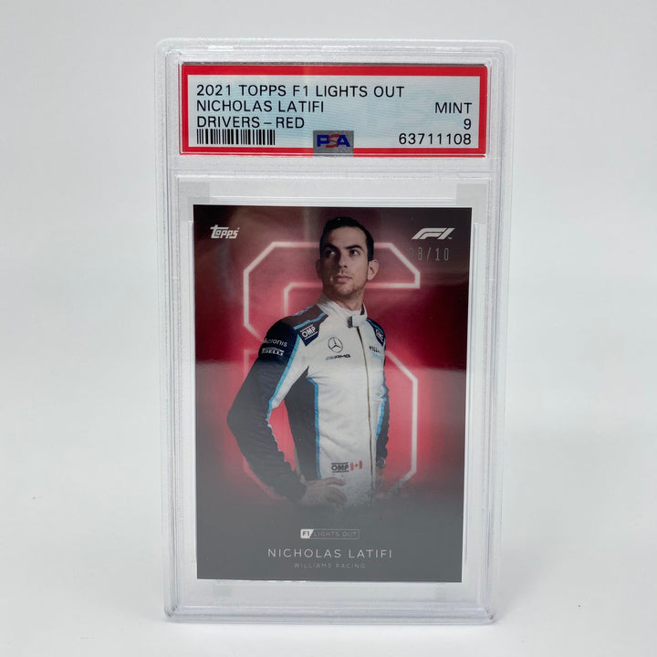 PSA 9 - 08/10 Latifi - Drivers - Red Parallel