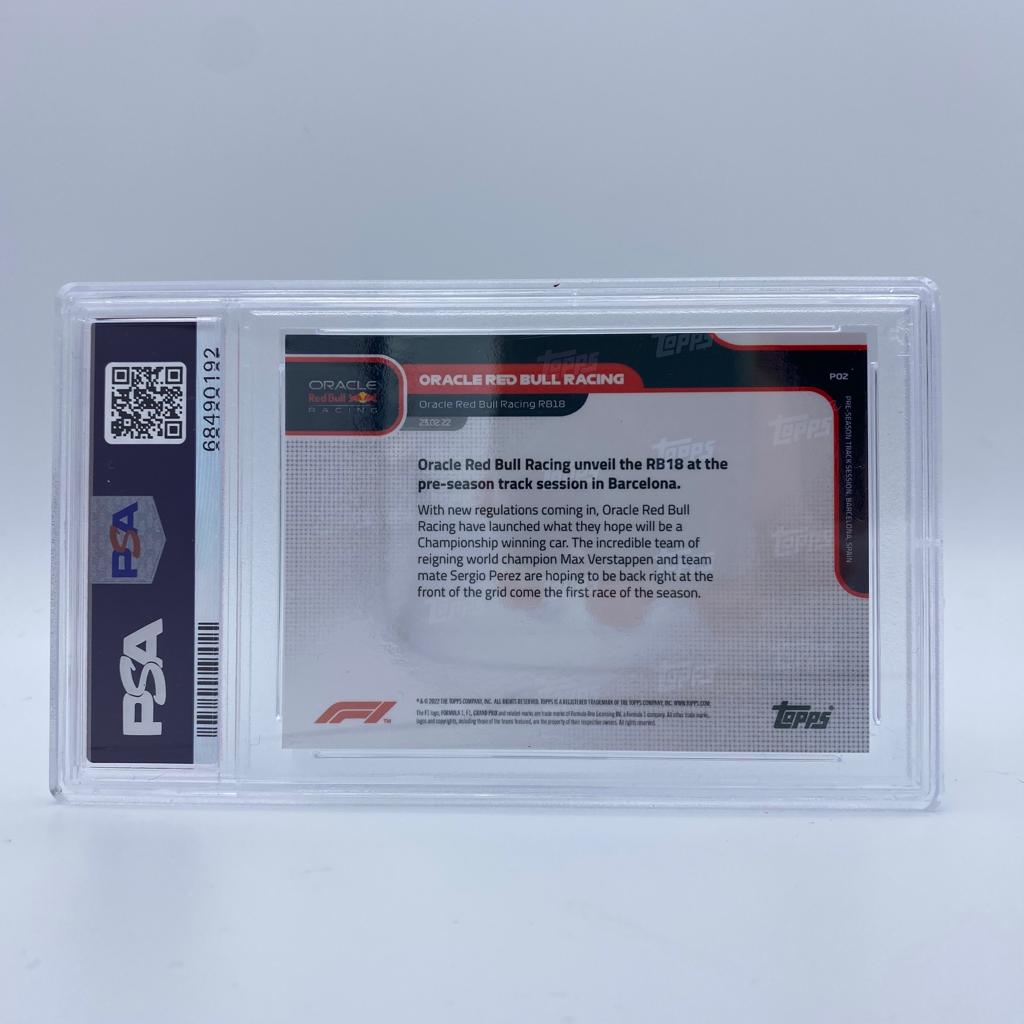 PSA 10 - Oracle Red Bull Racing #P02 - Unveil RB18 pre-season Barcelona