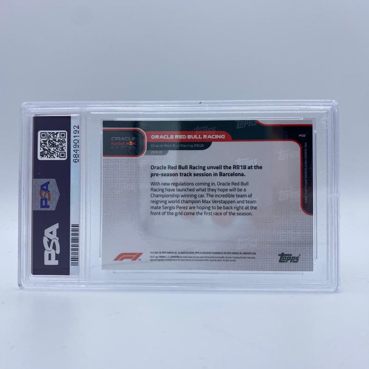 PSA 10 - Oracle Red Bull Racing #P02 - Unveil RB18 pre-season Barcelona