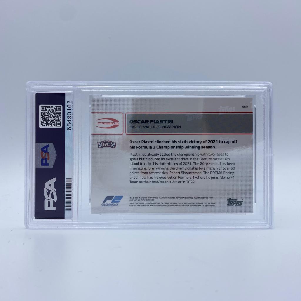 PSA 10 - Oscar Piastri - FIA Formula 2 Champion #089