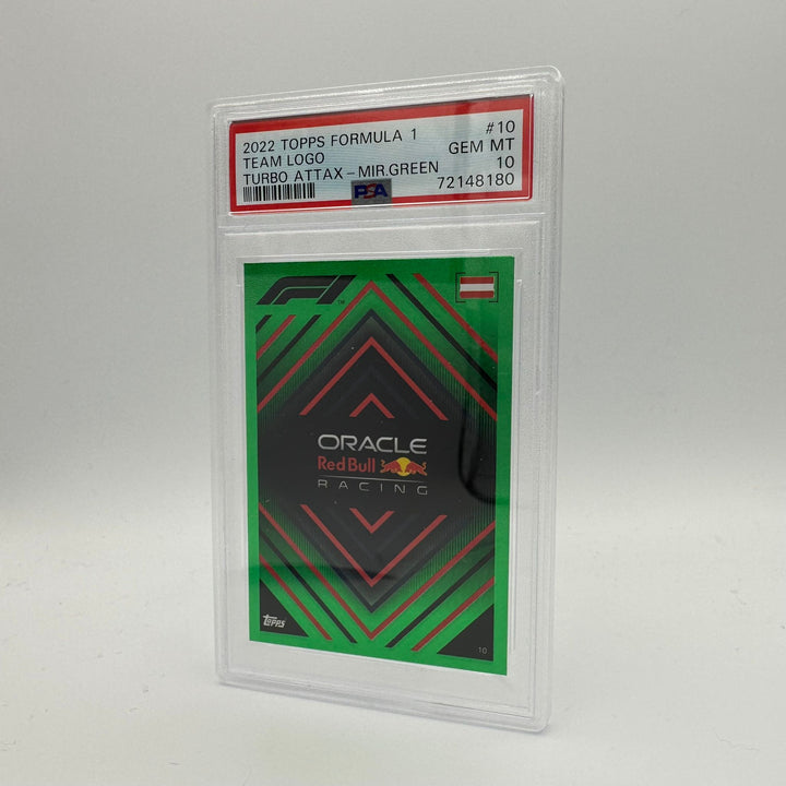 PSA 10 - 006/500 - Team Logo Red Bull Racing Honda #10 - Mirror Green