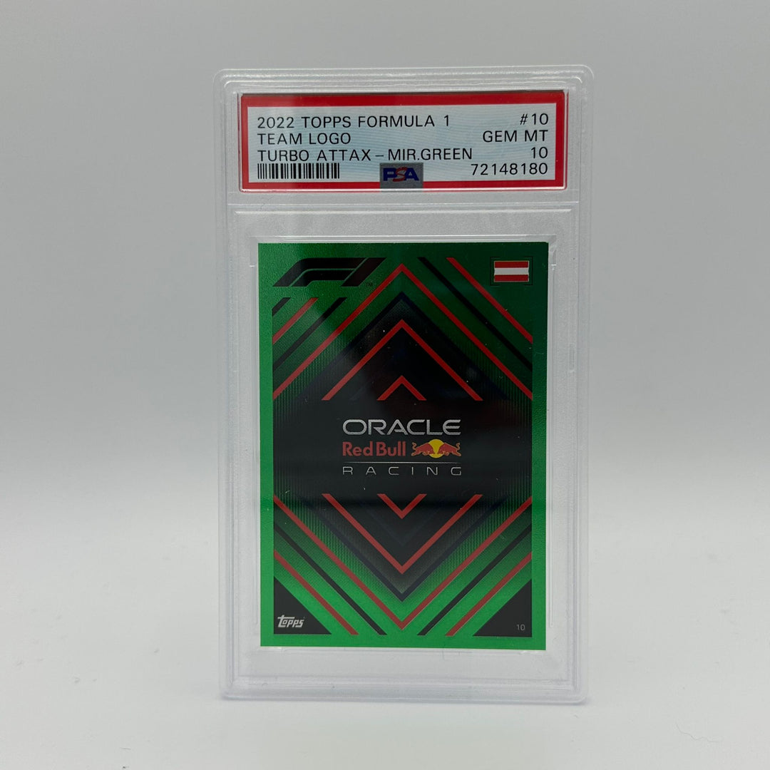 PSA 10 - 006/500 - Team Logo Red Bull Racing Honda #10 - Mirror Green