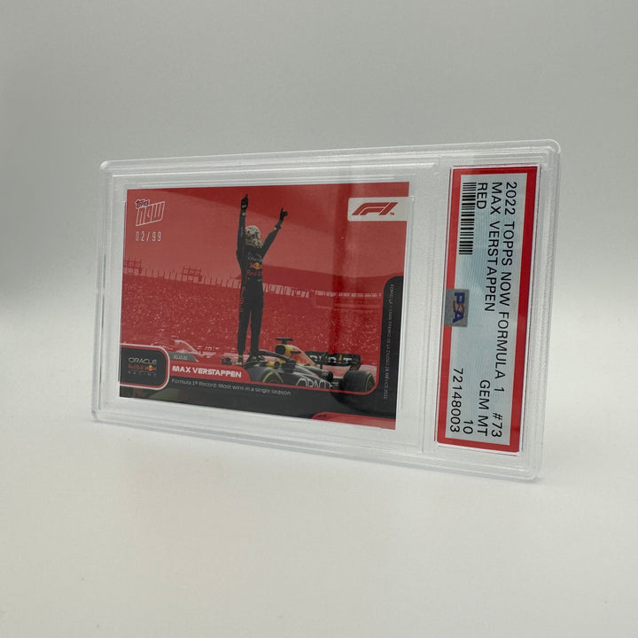 PSA 10 - 02/99 - Max Verstappen - F1 record most wins in a single season #73