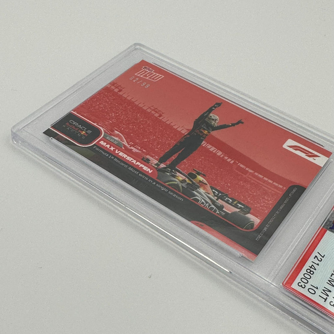 PSA 10 - 02/99 - Max Verstappen - F1 record most wins in a single season #73