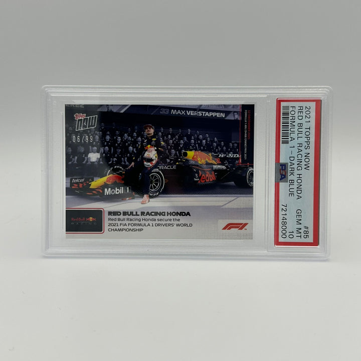 PSA 10 - /99 - Red Bull Racing Honda - Secure The Drivers' World Championship #85