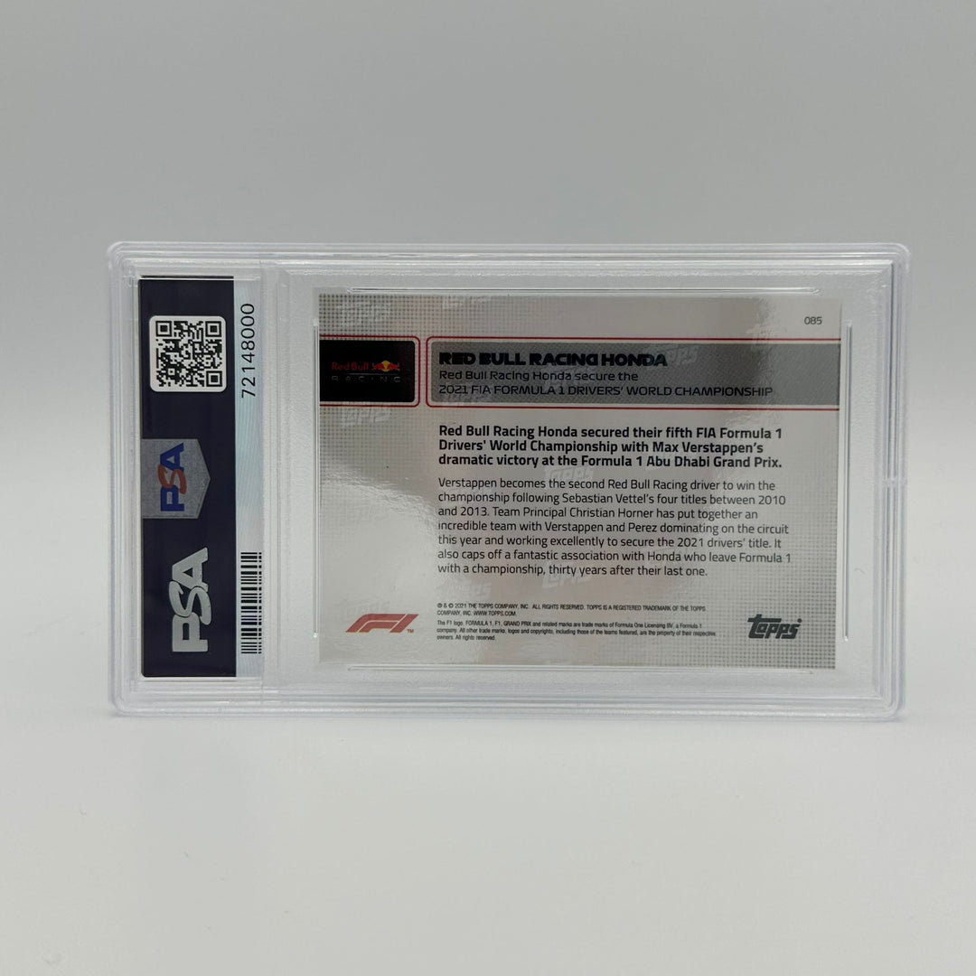 PSA 10 - /99 - Red Bull Racing Honda - Secure The Drivers' World Championship #85