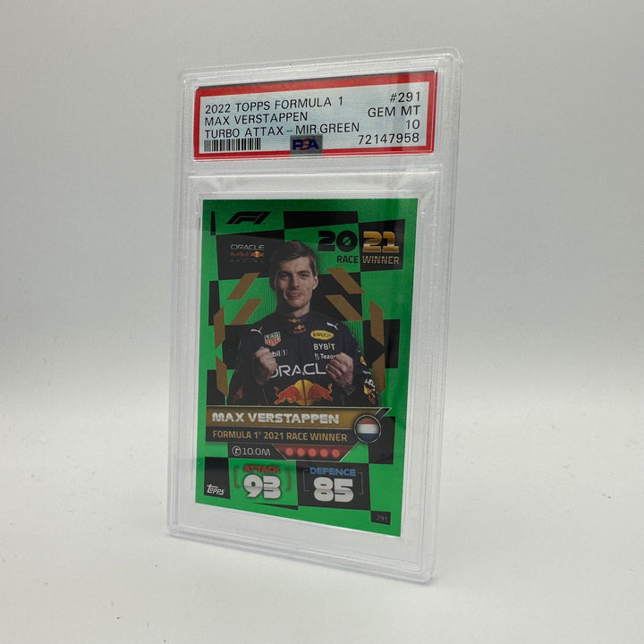 PSA 10 - 095/500 - Max Verstappen #291 - Race Winner Mirror Green