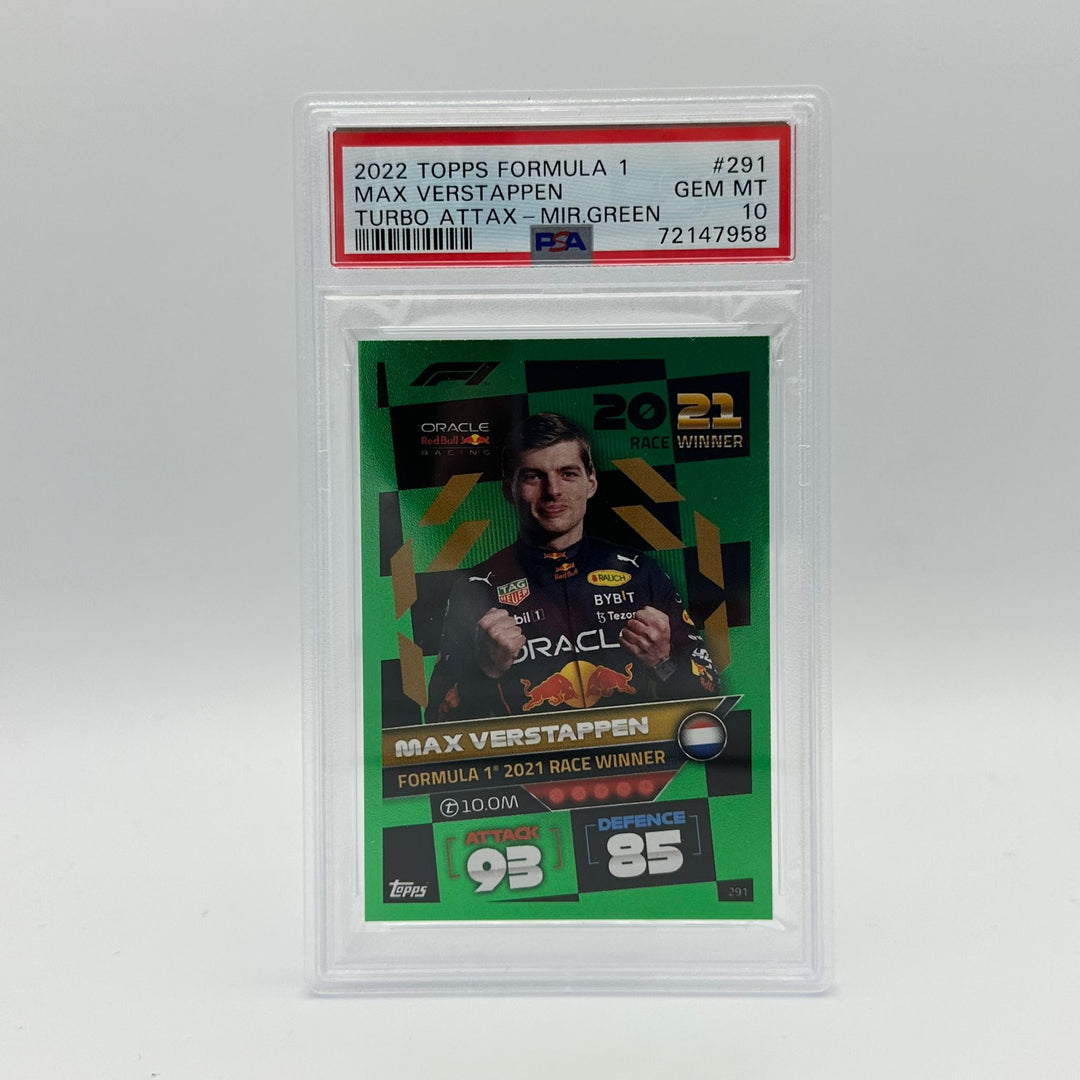 PSA 10 - 095/500 - Max Verstappen #291 - Race Winner Mirror Green