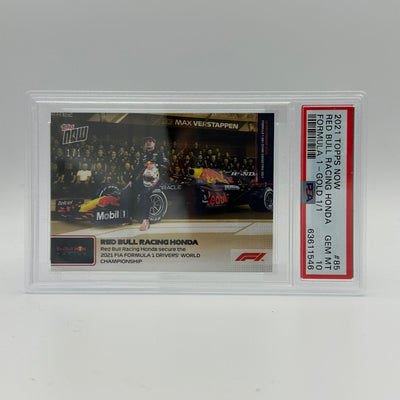 PSA 10 - 1/1 Max Verstappen Gold #85 - Secure The Drivers' World Championship