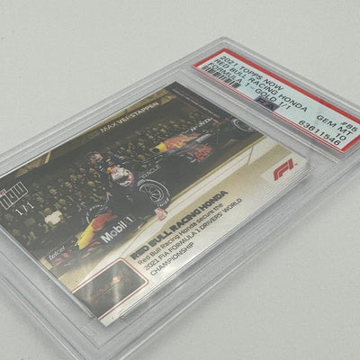 PSA 10 - 1/1 Max Verstappen Gold #85 - Secure The Drivers' World Championship