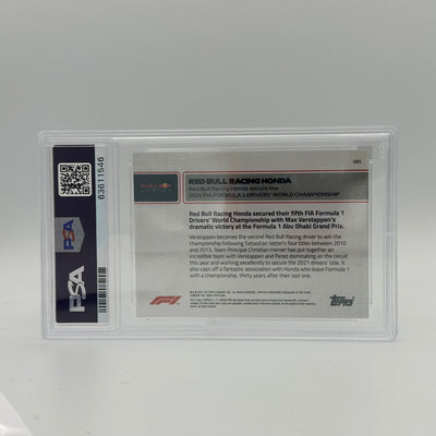 PSA 10 - 1/1 Max Verstappen Gold #85 - Secure The Drivers' World Championship