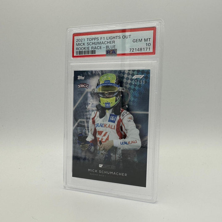 PSA 10 - 12/99 Mick Schumacher - Rookie Race - Blue Parallel